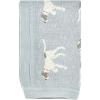 imageCreative CoOp DF2527 40quot L x 32quot W Cotton Knit Baby Dog Blanket Blue Small