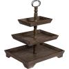 imageCreative CoOp Decorative 3 Tier Tray BrownBrown