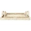imageCreative CoOp Decorative Rattan Trays with Handles ampamp Whitewashed Finish Set of 2 Sizes