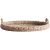imageCreative CoOp Round Braided Bankuan Tray with HandlesBrown