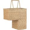 imageCreative CoOp Woven Bankuan Rope Stair Basket with Handles NaturalNatural