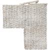 imageCreative CoOp Woven Bankuan Rope Stair Basket with Handles NaturalWhitewash