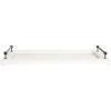 imageDecorative Wood ampamp Metal Tray with Handles EC0278White