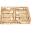 imageMultipurpose HandWoven Trays for Kitchen Decorative Rattan Trays with Handles