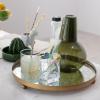 imageCreative CoOp Antiqued Mirror Footed Metal Tray Gold