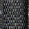 imageCreative CoOp Black Rattan ampamp Wood Tray with Handles