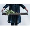 imageCreative CoOp Black Rattan ampamp Wood Tray with Handles