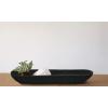 imageCreative CoOp Decorative Paulownia Wood Tray WhiteBlack
