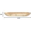 imageCreative CoOp Decorative Paulownia Wood Tray WhiteNatural Wood