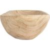imageCreative CoOp Decorative Paulownia Wood Tray WhiteNatural Wood