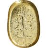 imageCreative CoOp Embossed Metal Tray Antique Gold Finish Decorative Accents 13quot L x 8quot W x 1quot H