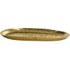 imageCreative CoOp Embossed Metal Tray Antique Gold Finish Decorative Accents 13quot L x 8quot W x 1quot H