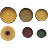 imageCreative CoOp Global Round Seagrass Tray Baskets with Loop Set of 5 Sizes Multicolor