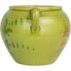 imageCreative CoOp HandPainted TerraCotta Urn with Reactive Glaze Green