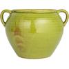 imageCreative CoOp HandPainted TerraCotta Urn with Reactive Glaze Green