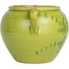 imageCreative CoOp HandPainted TerraCotta Urn with Reactive Glaze Green