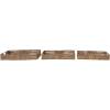 imageCreative CoOp HandWoven Decorative Bamboo and Jute Handles Set of 3 Tray Natural DF3469