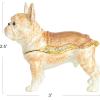 imageCreative CoOp Jeweled Frog Trinket Box GreenFrench Bulldog