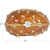 imageCreative CoOp Jeweled Frog Trinket Box GreenJeweled Egg