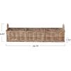 imageCreative CoOp Rattan HandWoven Sectioned Basket Natural