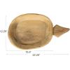 imageCreative CoOp Rustic Reclaimed Wood Bowl with Handles Natural