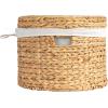 imageCreative CoOp Serene Hyacinth Basket Ensemble with Lids Natural Set of 4