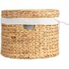 imageCreative CoOp Serene Hyacinth Basket Ensemble with Lids Natural Set of 4