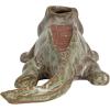 imageCreative CoOp Stoneware Alligator Match Holder GreenAlligator