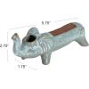 imageCreative CoOp Stoneware Alligator Match Holder GreenElephant