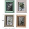 imageCreative CoOp Striped Resin and Wood Photo Frame Multicolor Set of 4