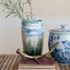 imageCreative CoOp Vintage Lotus Porcelain Ginger Jar Blue