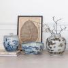 imageCreative CoOp Vintage Lotus Porcelain Ginger Jar Blue