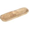 imageCreative CoOp Decorative Paulownia Wood Tray WhiteNatural Wood