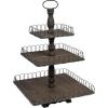 imageCreative CoOp Grey Wood 3Tier Tray