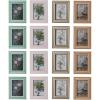 imageCreative CoOp Striped Resin and Wood Photo Frame Multicolor Set of 4