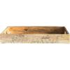 imageDecorative Mango Wood Tray with Handles and Laser Etched Botanicals for Design and Storage Natural