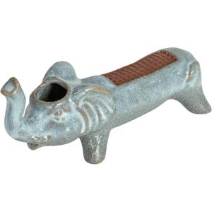 imageCreative CoOp Stoneware Alligator Match Holder GreenElephant