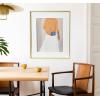 imageCreative CoOp Abstract Figure and Purse Print with Brushed Gold Metal Frame
