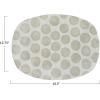 imageCreative CoOp Decorative Terracotta Wax Relief Dots Natural Platter White