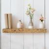 imageCreative CoOp Handwoven Water Hyacinth Floating Wall ShelfNatural