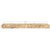 imageCreative CoOp Handwoven Water Hyacinth Floating Wall ShelfNatural