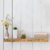 imageCreative CoOp Handwoven Water Hyacinth Floating Wall ShelfNatural