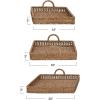 imageCreative CoOp S3 Decorative Water Hyacinth Tray Natural 3
