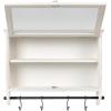 imageCreative CoOp Wood and Glass Wall Cabinet with Hooks