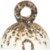 imageCreative Coop EC0188 Heavily Distressed Round Resin Weights with Handles Set of 3 Sizes Figures and Figurines OffWhiteOffwhite
