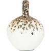 imageCreative Coop EC0188 Heavily Distressed Round Resin Weights with Handles Set of 3 Sizes Figures and Figurines OffWhiteOffwhite