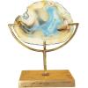 imageDecorative Agate Stone Slice on Metal StandBlue