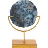 imageDecorative Agate Stone Slice on Metal StandBlue