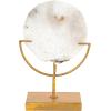 imageDecorative Agate Stone Slice on Metal StandNatural