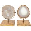 imageDecorative Agate Stone Slice on Metal StandNatural